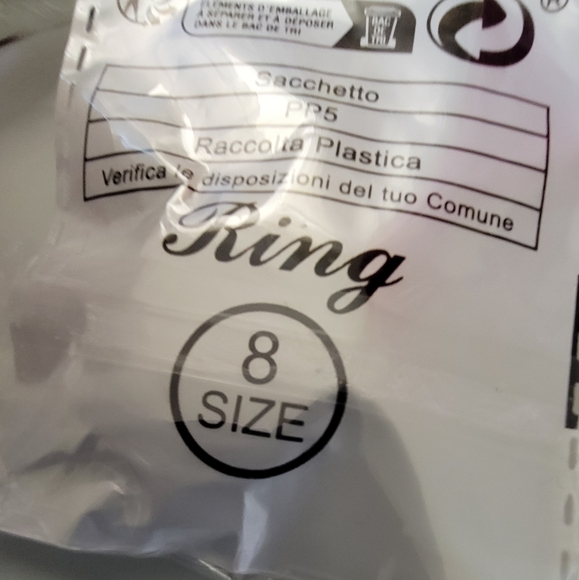 Mosaic Stainless steel ring/band. Size 8. NwT* - Picture 6 of 6